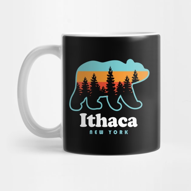 Ithaca New York Bear by PodDesignShop